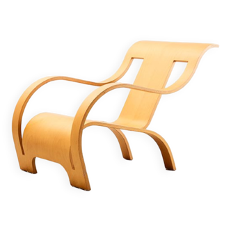 Fauteuil lounge Gerald Summers en contreplaqué Italie 1933/1998