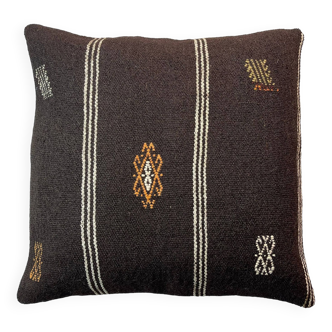 Housse de coussin kilim turc vintage, 55 x 55 cm