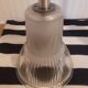 Paire de suspensions en verre Holophane 1950