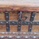 Console coffre en bois