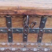 Console coffre en bois