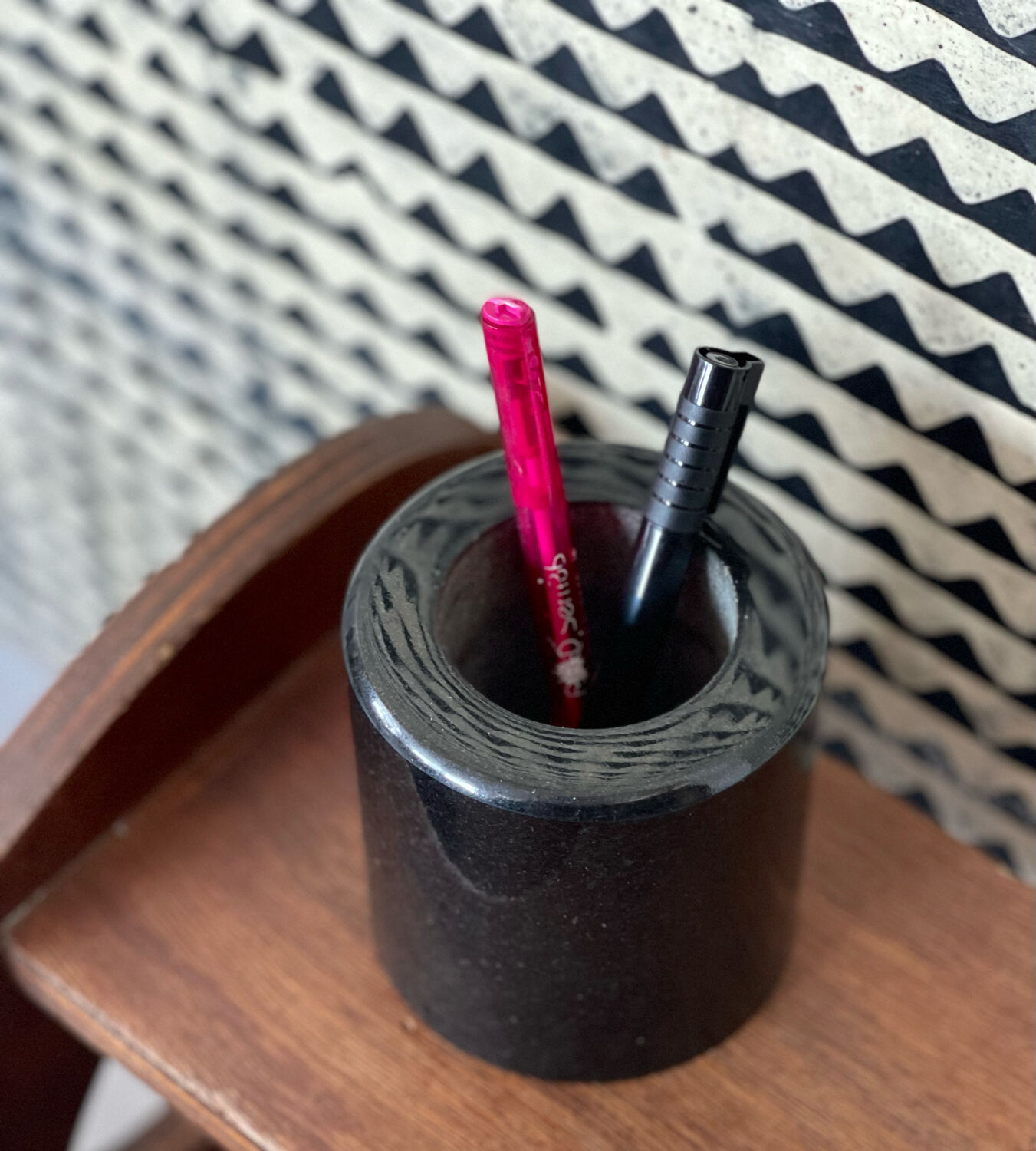 Vintage marble candle holder