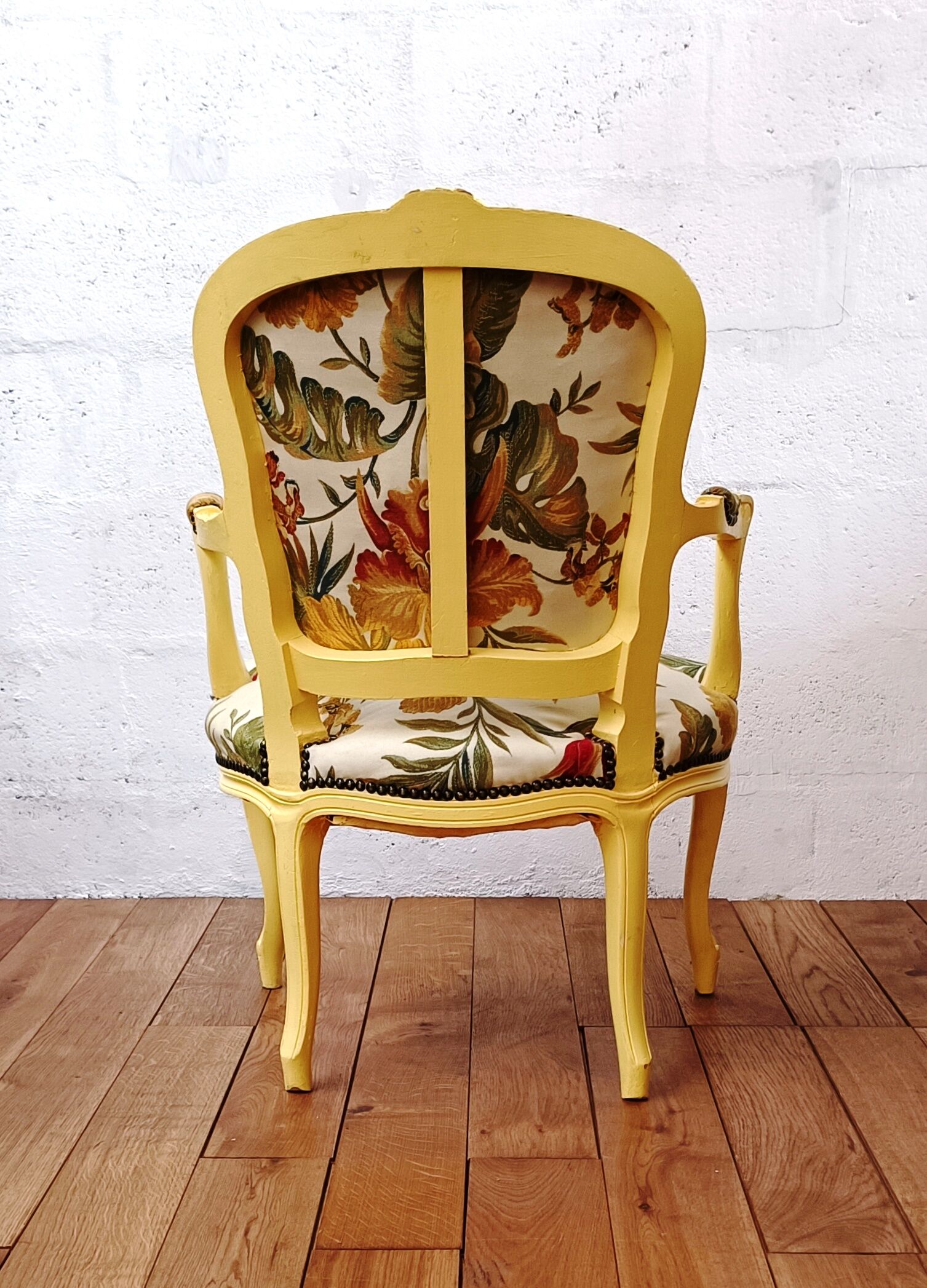 Fauteuil vintage style Louis XV