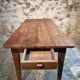 Antique French oak dining table – circa 1900 – farmhouse table with drawer