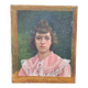 Portrait de jeune bourgeoise sur toile