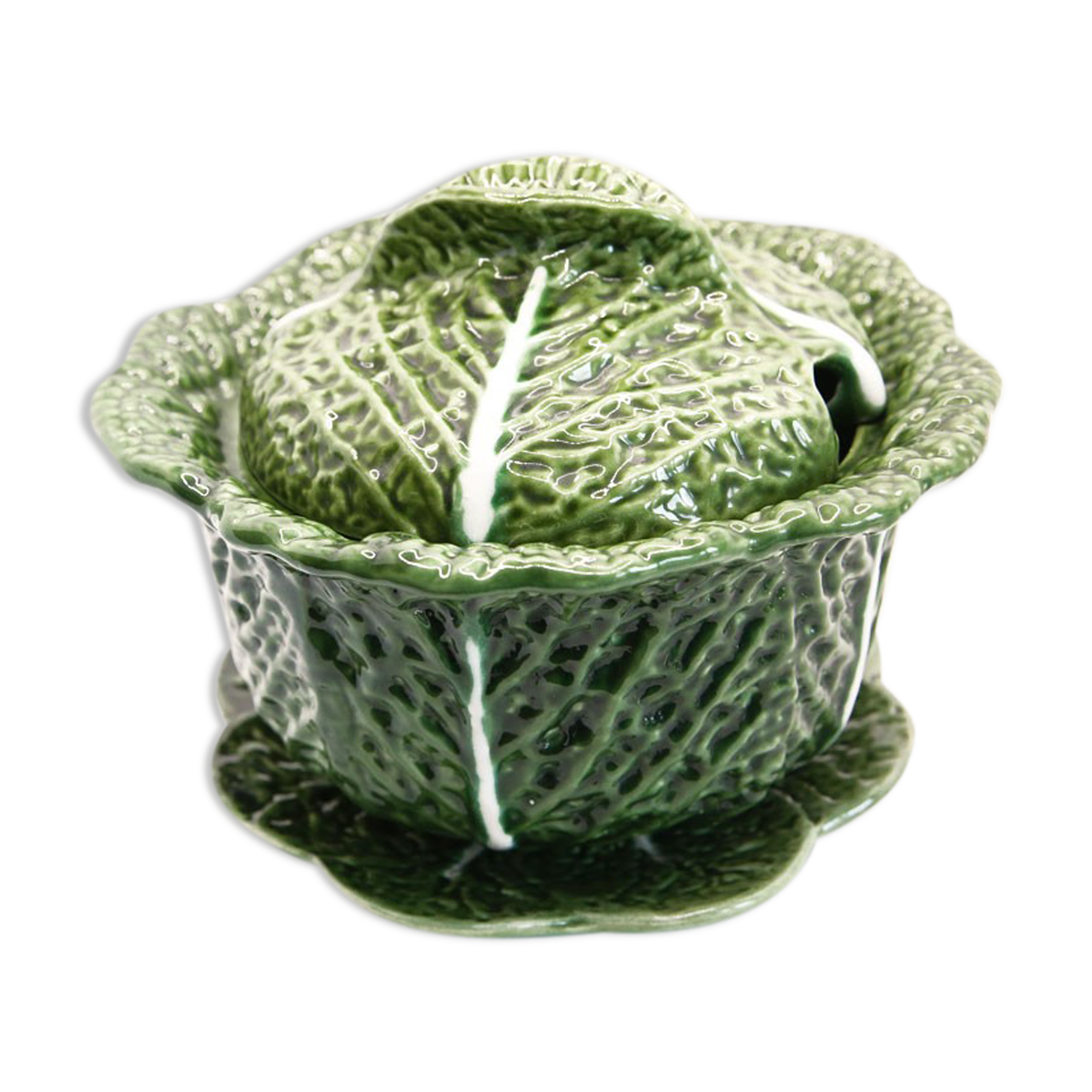 Soup pot of Portugal cabbage leaves in green slurry