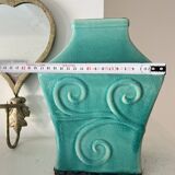 Glazed blue ceramic vase – Celadon style Chinese work
