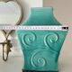 Glazed blue ceramic vase – Celadon style Chinese work