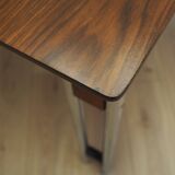 Walnut table, Italian design, 1970s, production: Italy