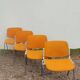 Series of 4 DSC chairs by Giancarlo Piretti for Anomina Castelli design