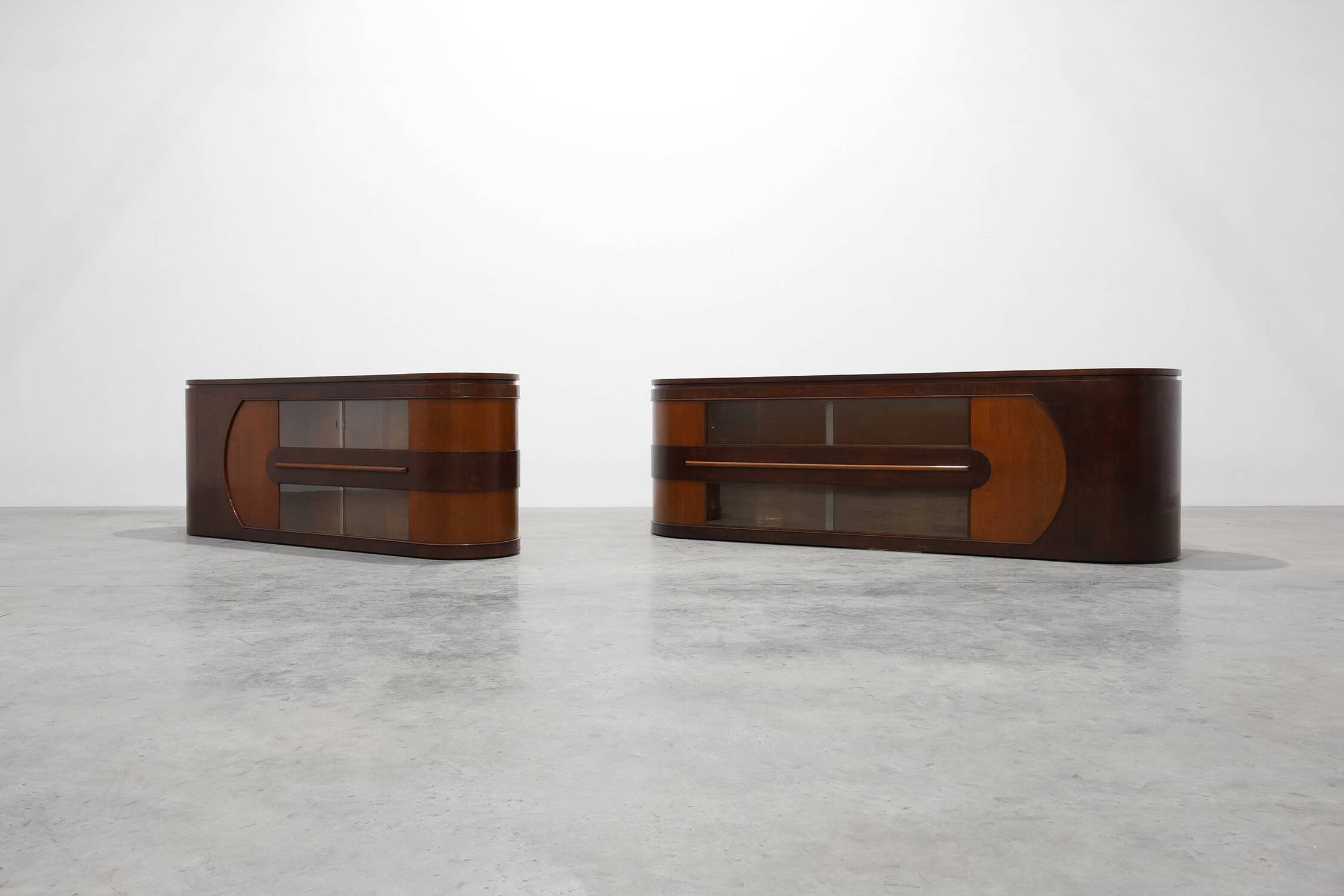 Pair of Large Art Deco Monumental Counters attributed to De Coene, Belgium,