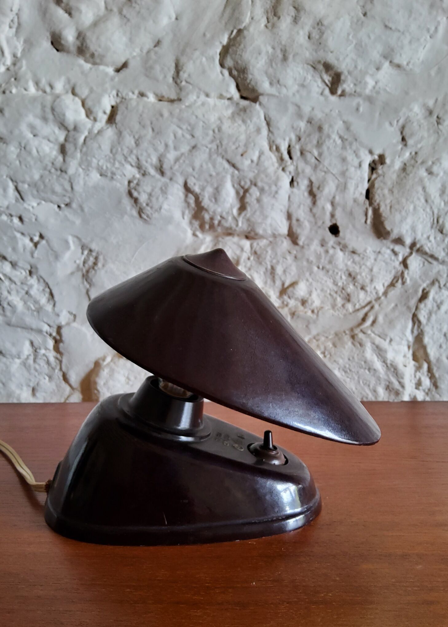 Bakelite desk lamp, bauhaus 1930 - 50