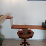 Inlaid pedestal table