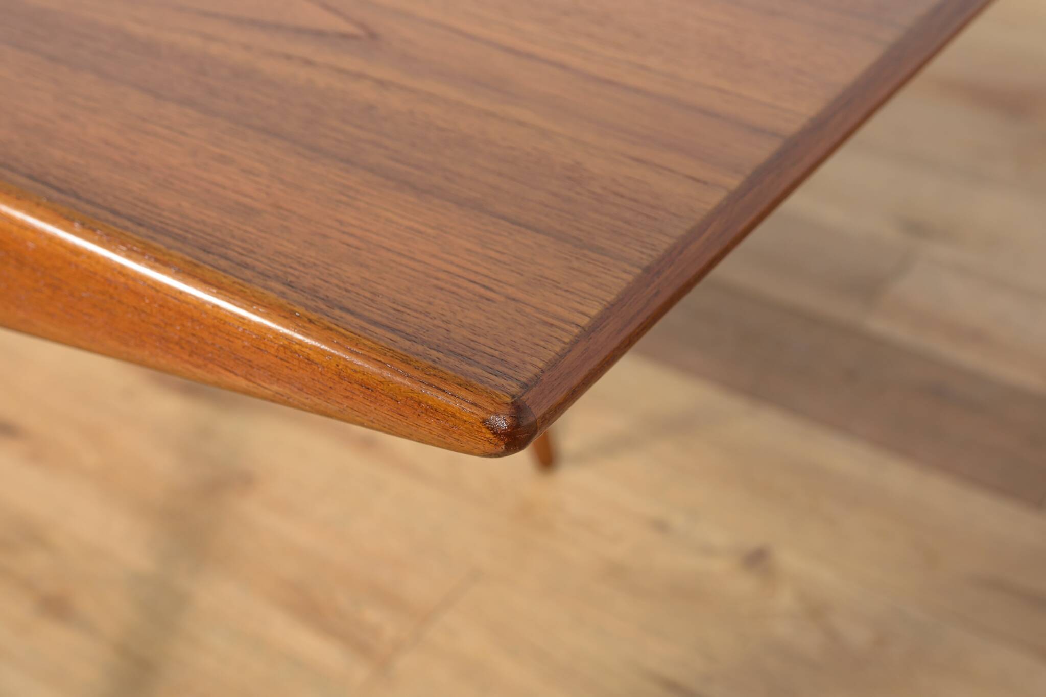 Danish Model 100 Teak Coffee Table from Omann Jun, Denmark, 1950s