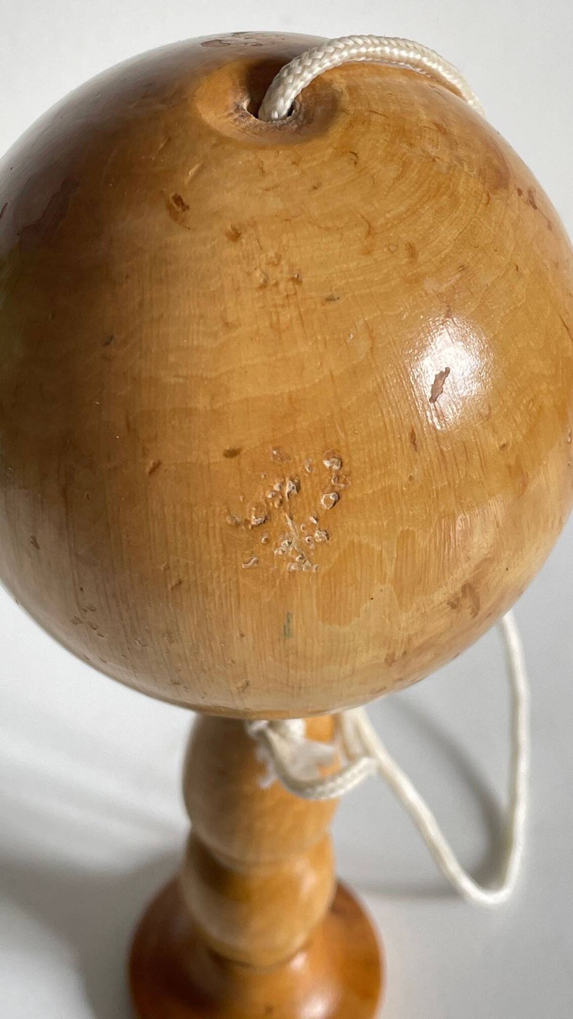 Vintage Solid Wood Cup and Ball Game