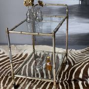 Vintage Golden Bar Cart