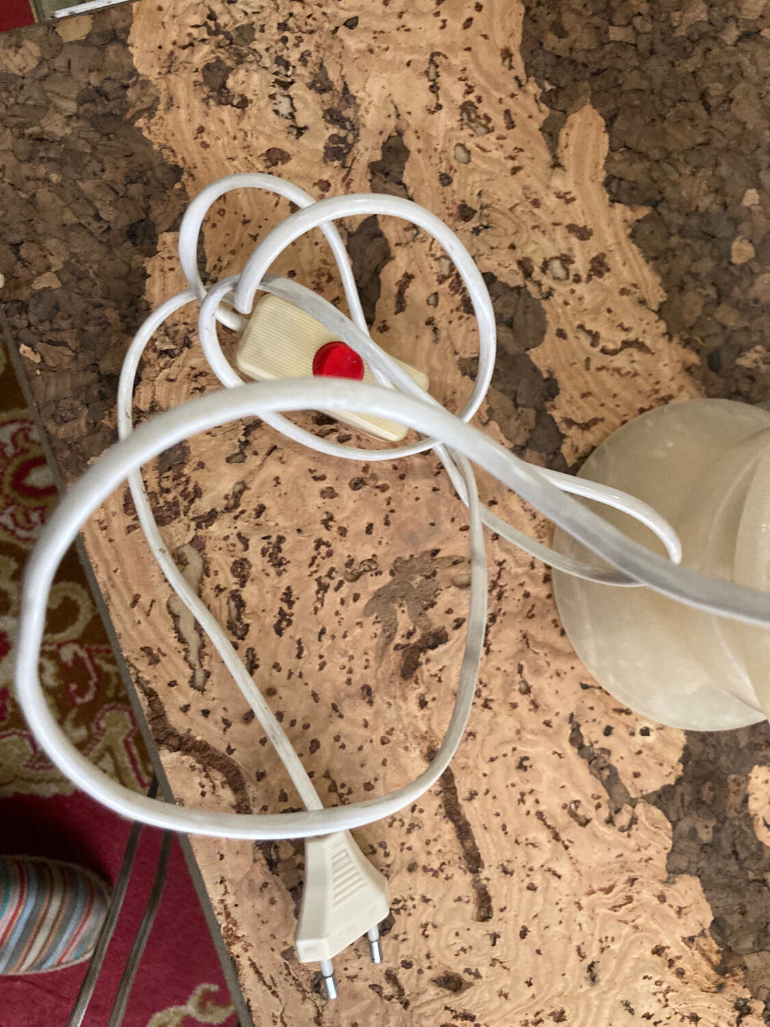 Lampe en albâtre vintage