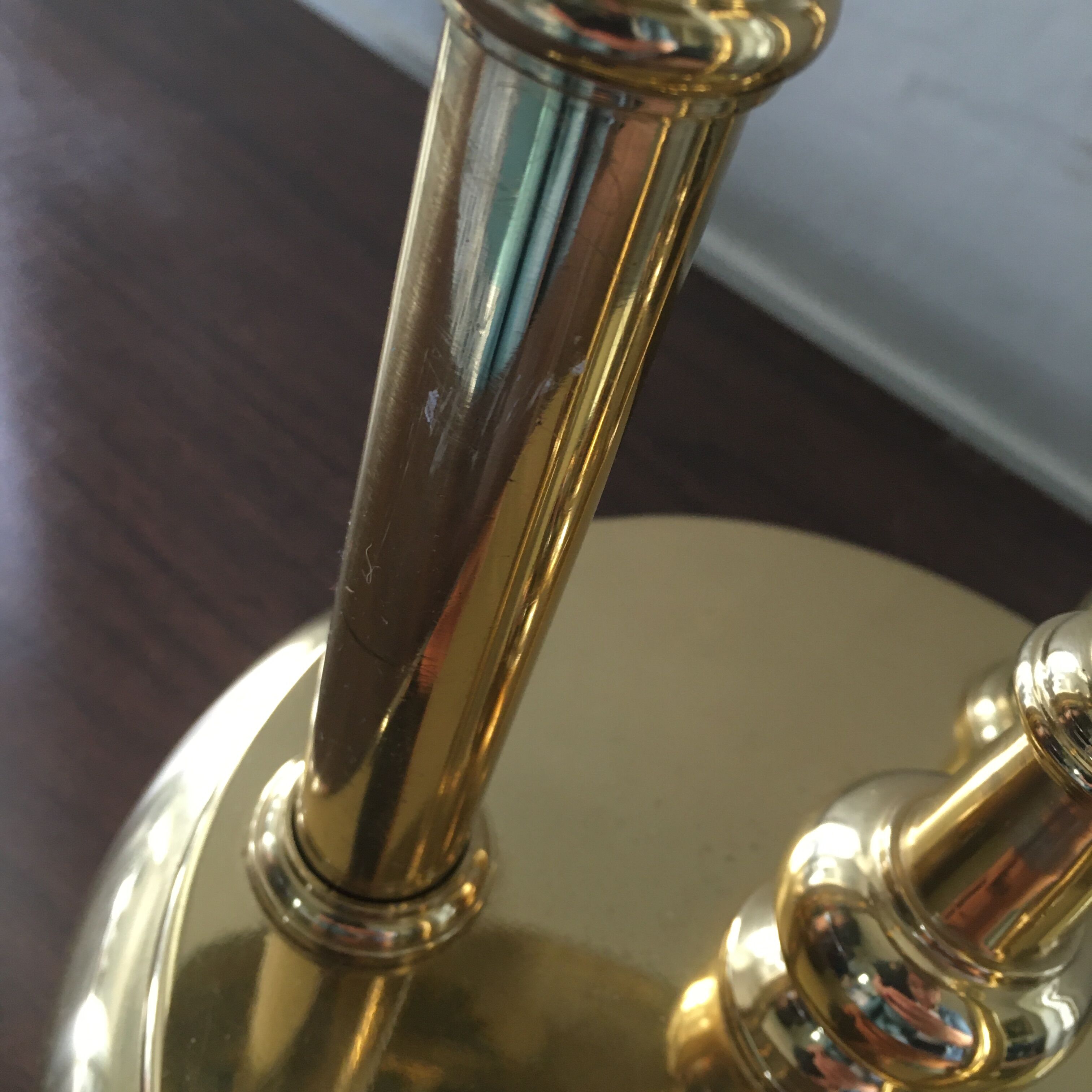 Golden bronze hot water lamp