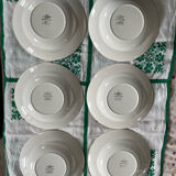 Lot de 6 assiettes creuses Sargueminnes Digoin