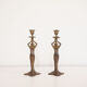 Pair of antique Mermaid candlesticks Art Nouveau
