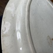 Plat de service ovale Salins en terre de fer
