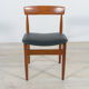 Mid-century teak dining chairs, 1960s, set of 4