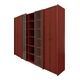 Mid-Century Afra & Tobia Scarpa Italian Red Lacquer 1960s Modular Wall Unit