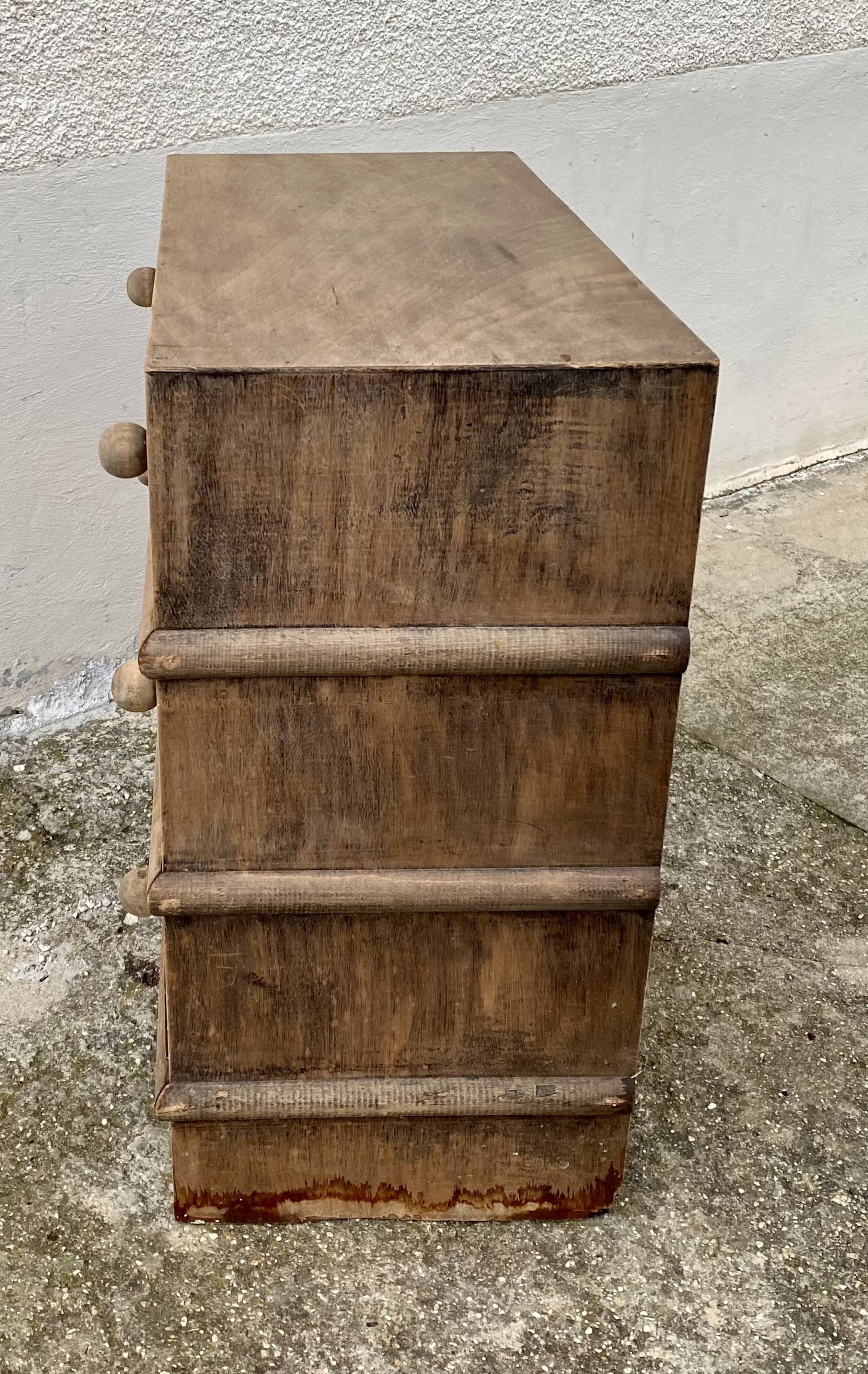 Small Bauhaus vintage chest of drawers from the 1960s.