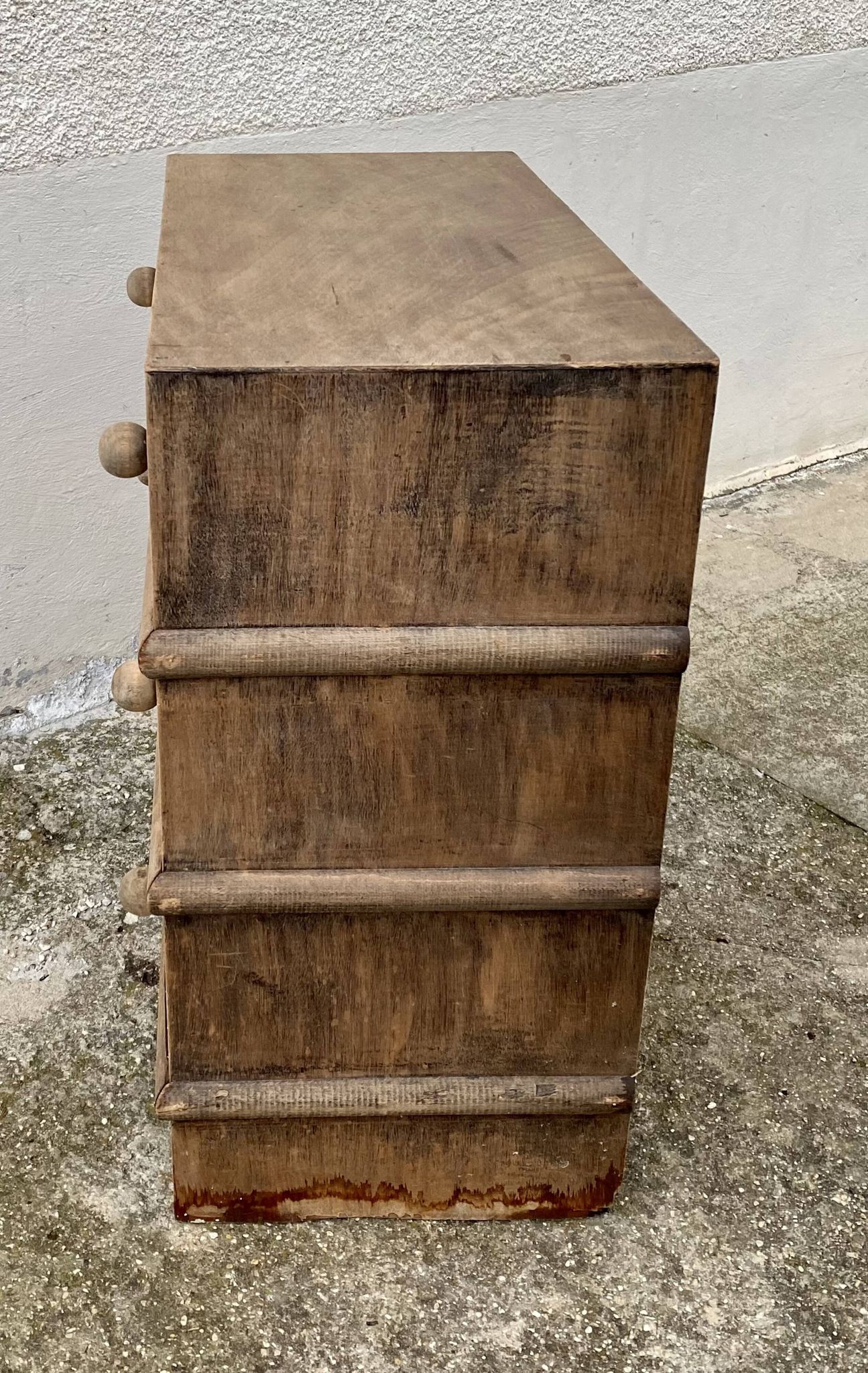 Small Bauhaus vintage chest of drawers from the 1960s.