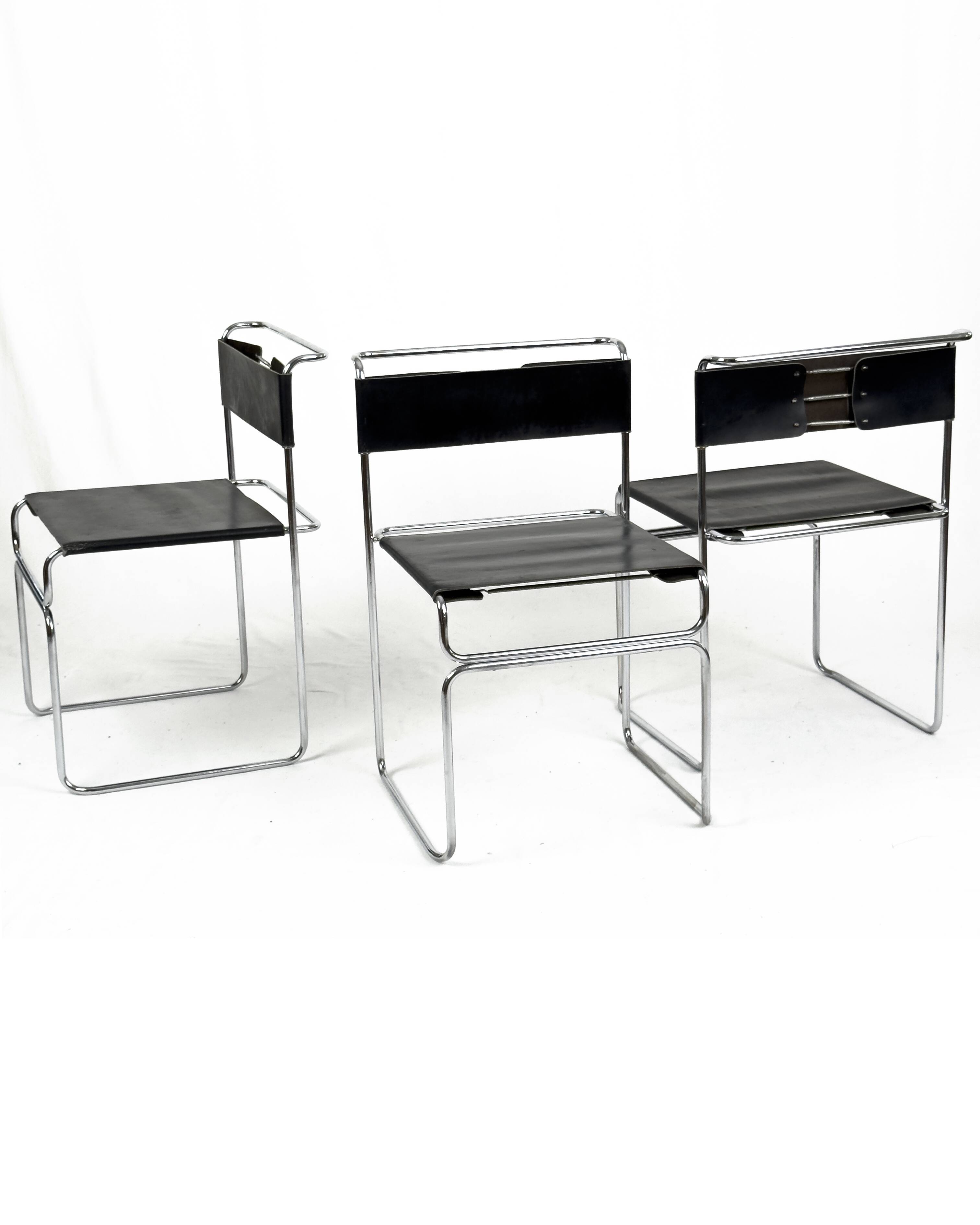 Set of 6 vintage Libellula chairs by Giovanni Carini for Planula