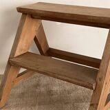 Step stool, small wooden workshop stepladder