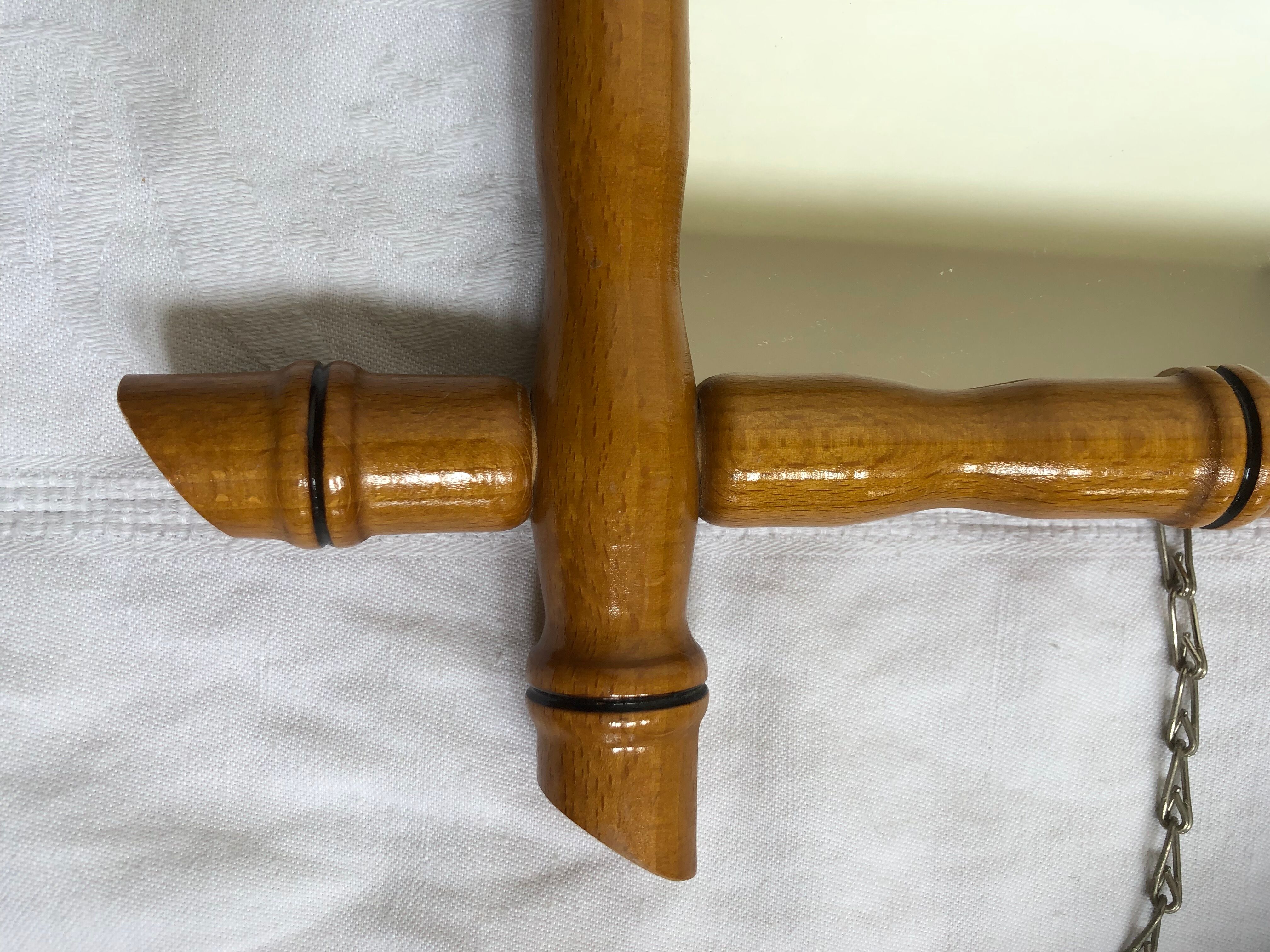 Vintage mirror bamboo way