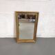 Miroir rectangulaire mural doré