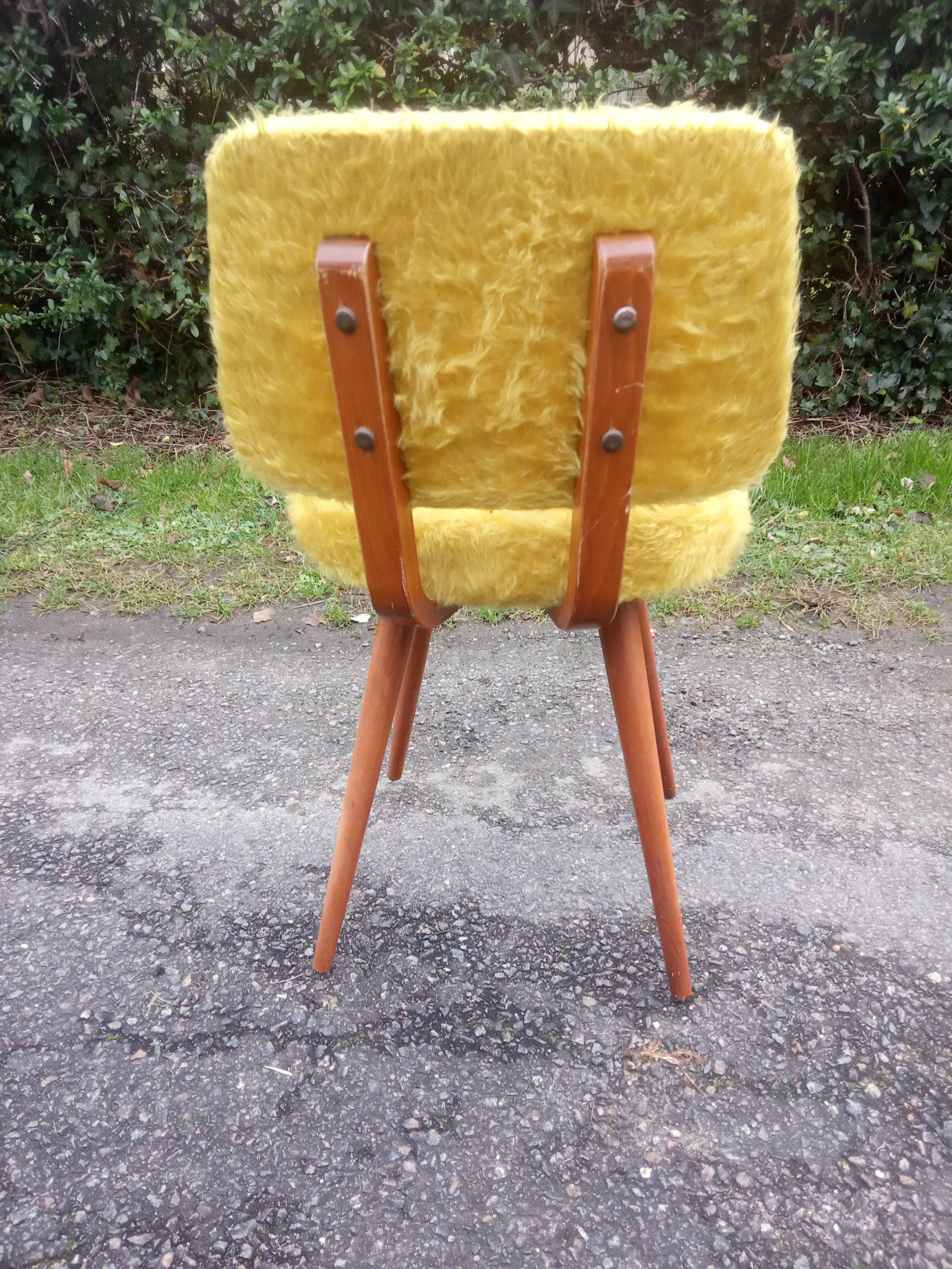 4 vintage moumoutes chairs