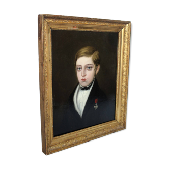 Portrait d'enfant, 1840, Öl auf Leinwand, Gerahmt