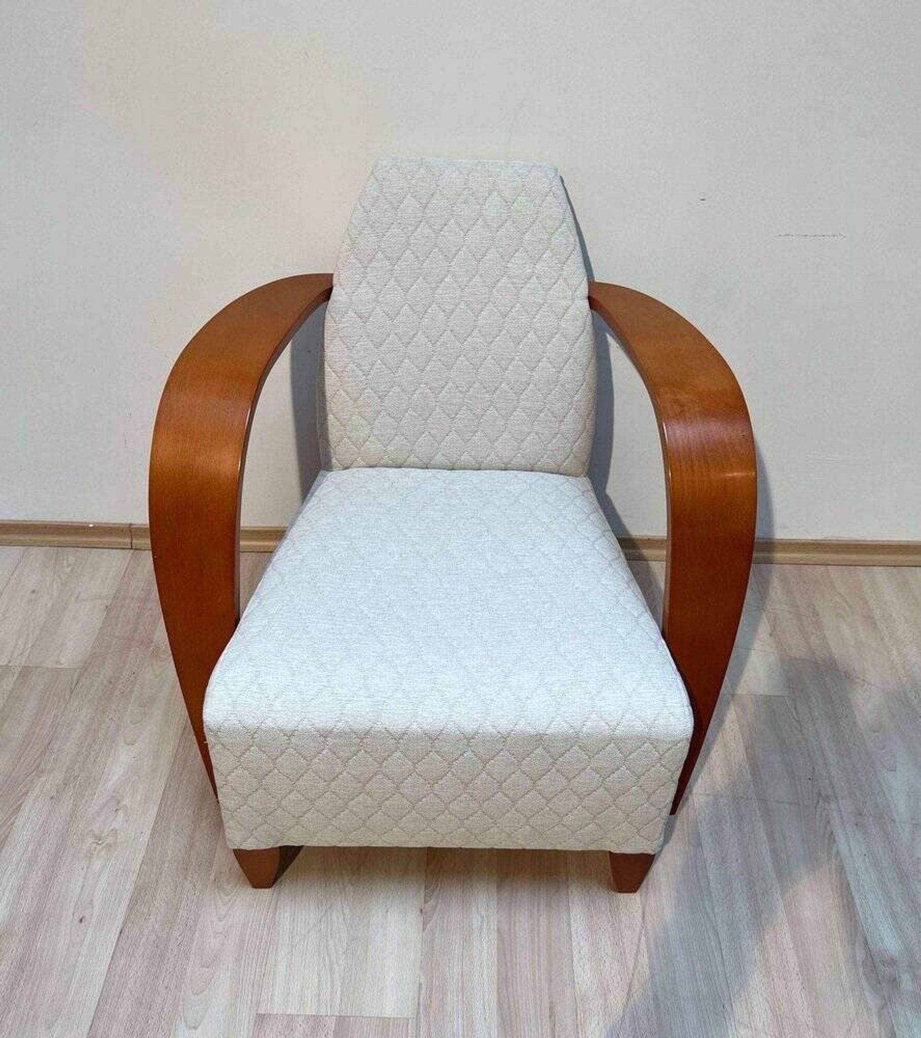 Spanish Club Chair in Beech and Plywood, 1990s