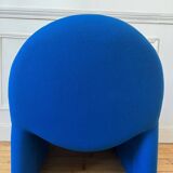 Chauffeuse atal en laine bleue  vintage