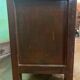 Antique Chinese red lacquered low cabinet