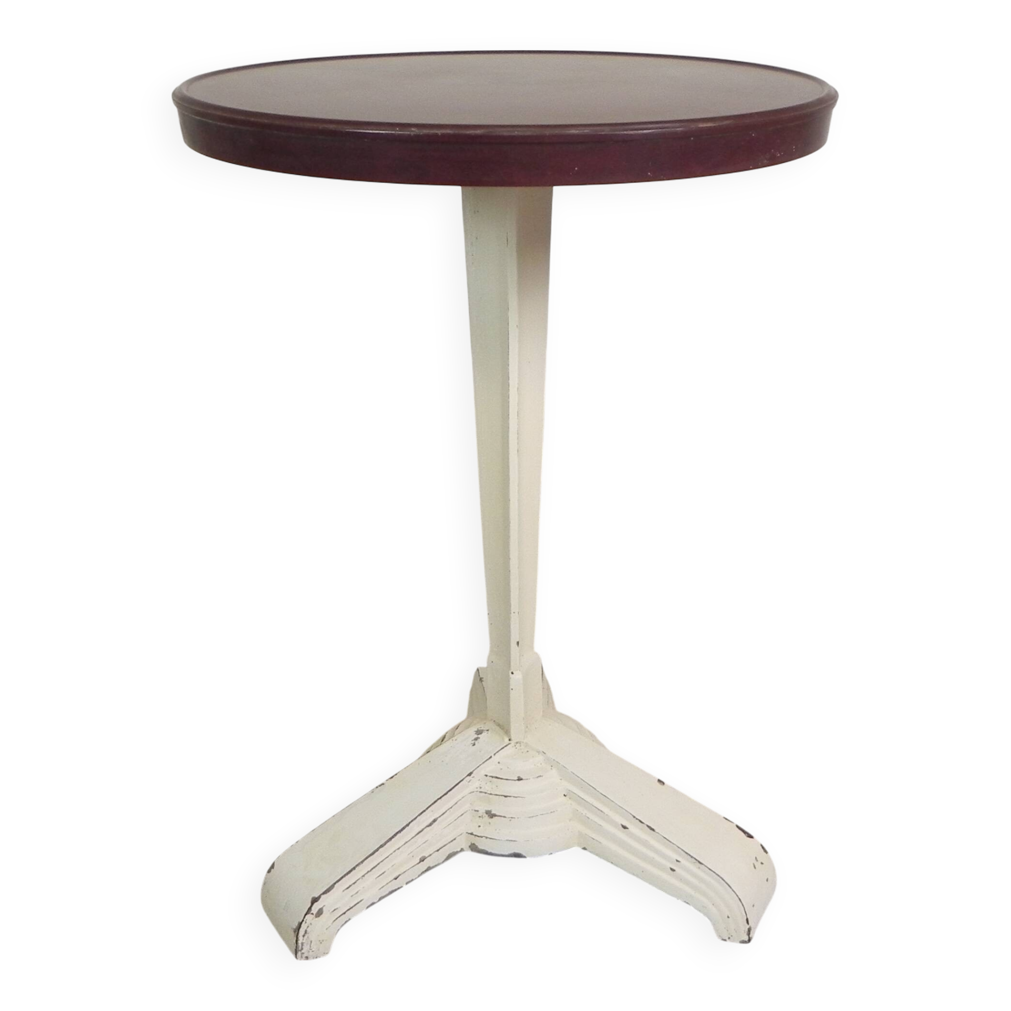 Art Deco bistro table with bakelite top, Louis Vuitton, REX, 1930s