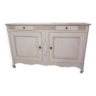 white stained buffet furniture brand Roche Bobois