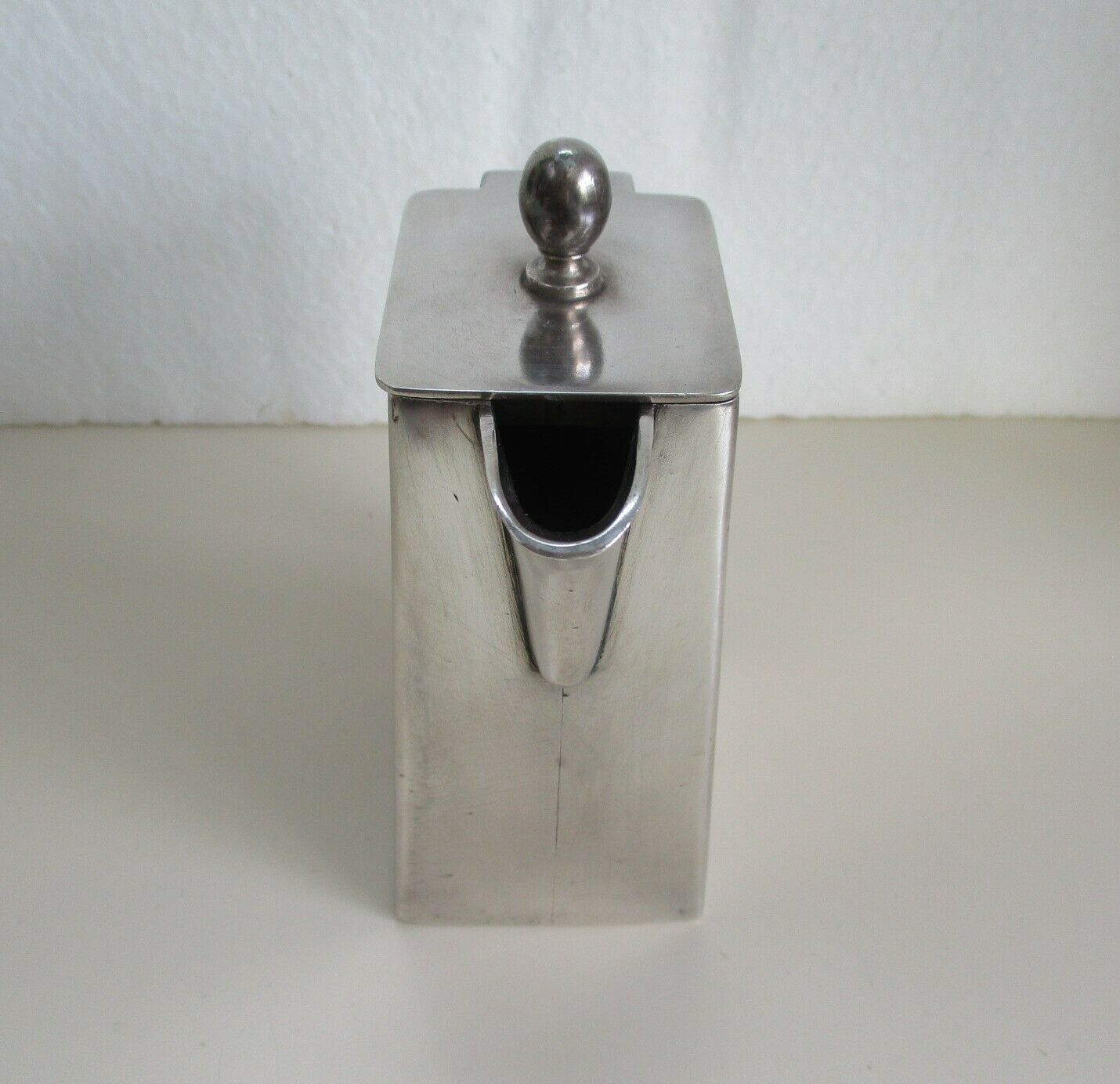 Silver metal coffee maker by B.Bohrmann for Hof Baden-Baden Frankfurt