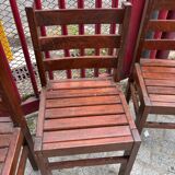 Set of 8 Antique Brutalist Dining Chairs