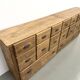 Large Pine Workshop Furniture with Drawers