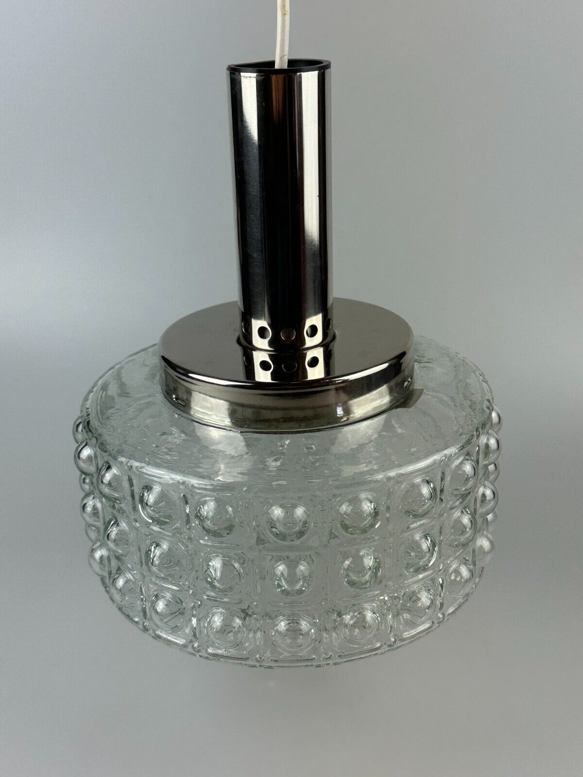 60s 70s VEB hanging lamp ceiling lamp bubble chrome glass space age design