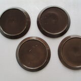 Set of 12 flat plates in niderviller glazed stoneware