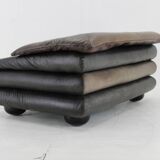 1970s Wiener Werkstätte Brutalist Letaher Adjustable Armchair