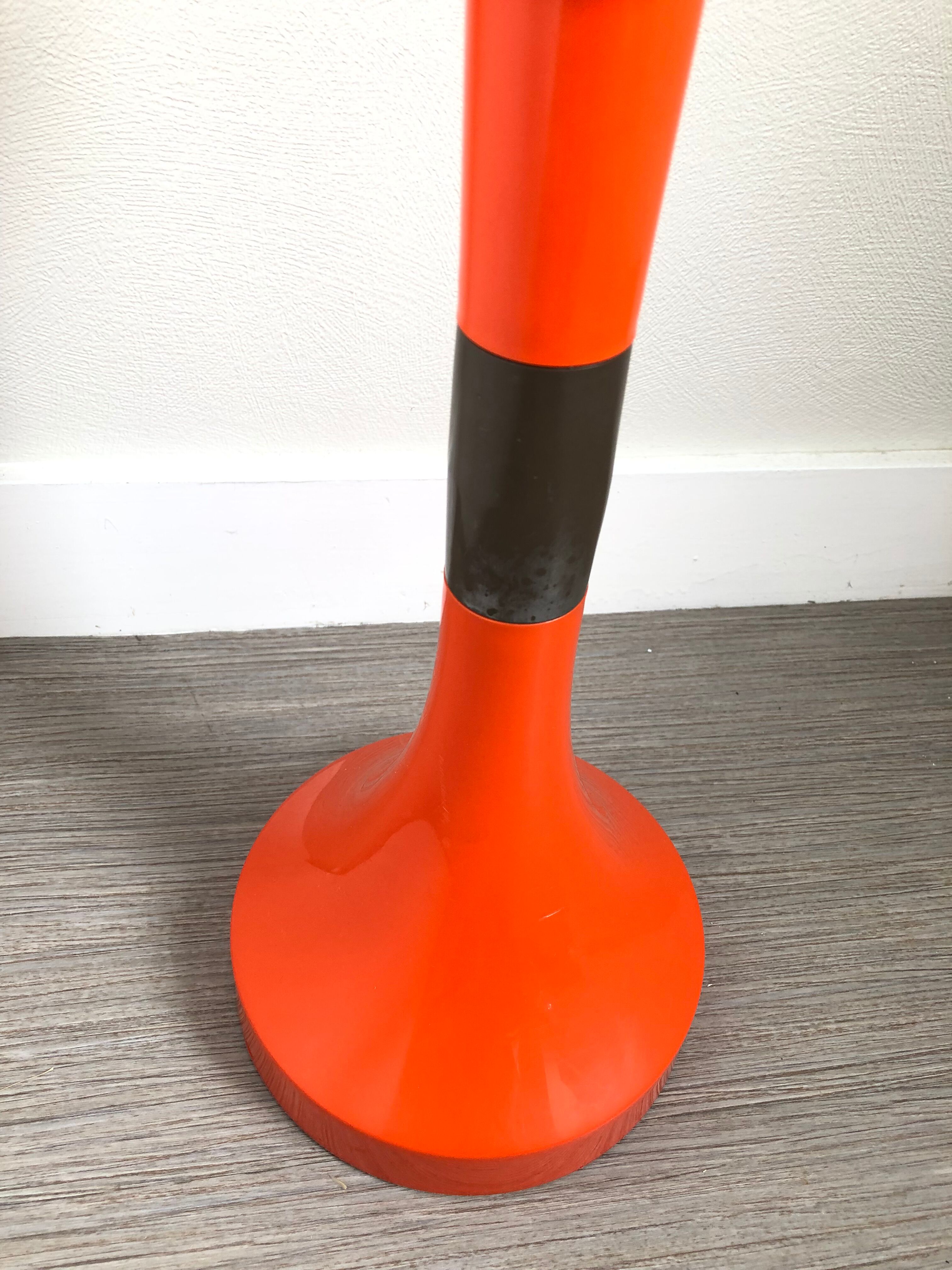 Vintage orange-footed ashtray