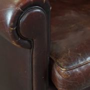 Cleanly finished sheepskin armchair made of sheepskin