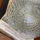 Vintage wall light ceiling fixture transparent glass 1970s 1980s
