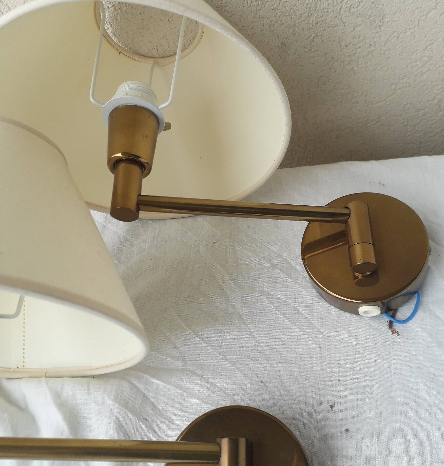 Pair of arm sconces
